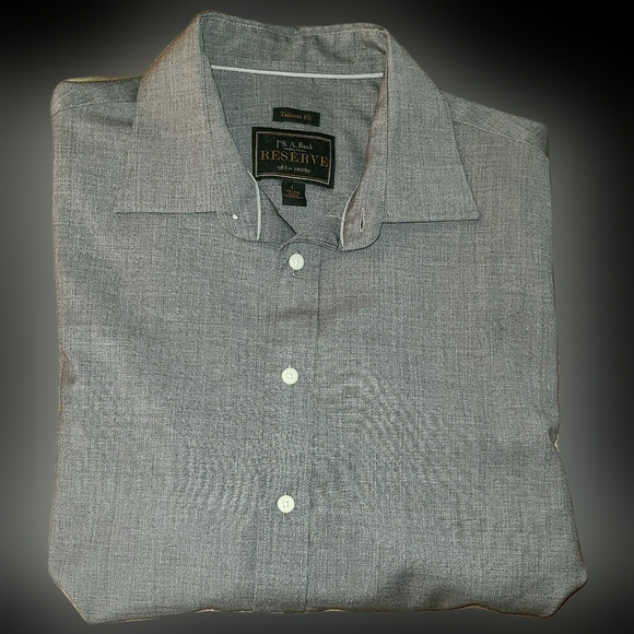 Jo's. A. BANK TAILORED FIT RESERVE MEN'S SIZE LARGE DRESS SHIRT - Picture 4 of 7